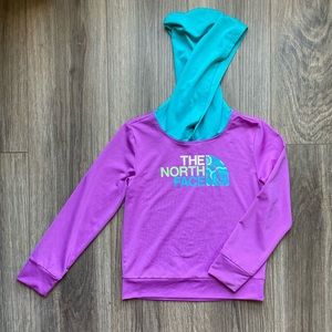 The North Face Kids Pink/Turquoise Athletic Hoodie